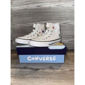 11.5  US Youth Bluey White Converse! Brand New With Box!